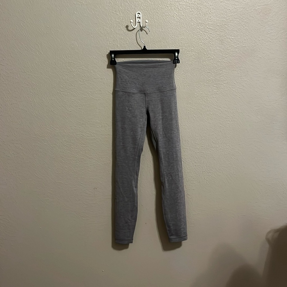 Lululemon Align High-Rise Grey Yoga Pants Size 2.  Waist 9.5” Length 32.5”